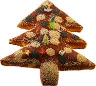 Brot Überraschung Sapin garniert 40 Toasts Aufschnitt / Lachs / Käse…